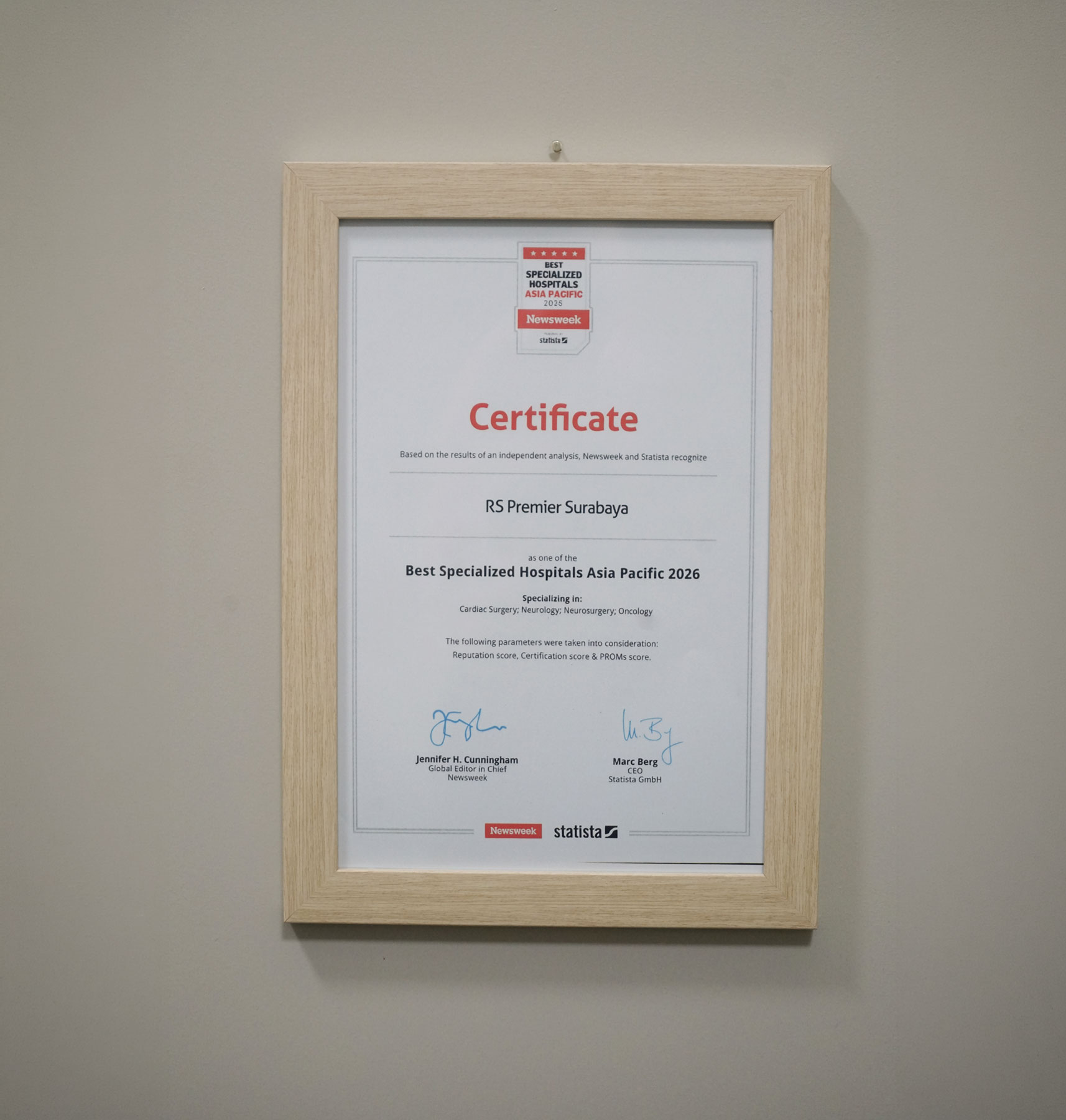 newsweek certificate